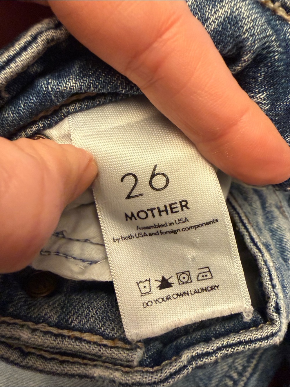 Mother Superior The Dazzler Shift Jeans size 26 - Picture 4 of 6
